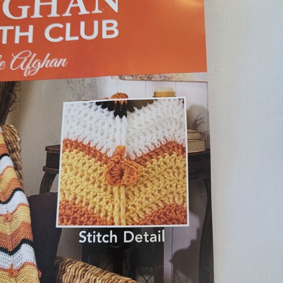 Herrschners Halloween Ripple Afghan Crochet Kit - Picture 2 of 3